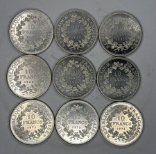 Rare Set France 9 Coin 1965-1973  picture
