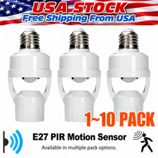 E26/E27 Infrared PIR Motion Sensor LED Light Lamp Bulb Holder Socket Switch picture