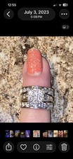 4.1 Carat -custom-Made ￼One Of A Kind White Gold Diamond Ring picture