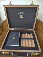 Davidoff Winston Churchill Cigar Attache Briefcase Ashtray Journal Tray Set New picture