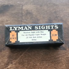 Vintage Lyman 55 RWS Receiver Peep Sight Winchester 67 Remington 34 33 .22 picture
