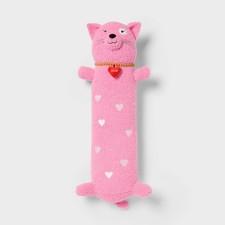 Cat Kids' Long Weighted Plush Throw Pillow Pink - Pillowfort picture