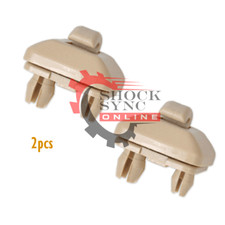 2pcs Sun Visor Clip Beige fit Audi A3 A4 A5 Q5 A7 B6 B7 B8 S4 S5 8U0857562A picture