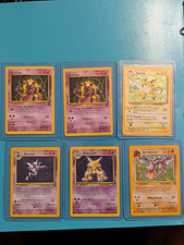 Nintendo Pokemon TCG Vintage 1999 6-Card Lot Mewtwo Raichu Holo/Regular picture