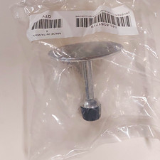 Universal Door Bumper Stop Chrome Finish Metal/Rubber 3in 40-8561719 picture