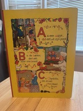 Vintage Dutch ABC Alphabet Book Rie Cramer Illustrated Hardcover Netherlands picture
