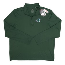 Antigua TULANE UNIVERSITY 1/4 Zip Pullover Mens XL Embroidered Green Wave Logo picture