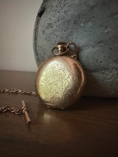 Antique c.1905 Rockford Watch Co 15J 18s Gold Filled Hunter Pocket Watch Runs picture