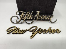 Set of 2: Vintage 1967-70 “NEW YORKER and FIFTH AVENUE “ GOLD EMBLEMS 7
