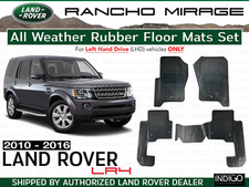 2010-2016 Land Rover LR4 Heavy Duty Rubber Floor Mat Set of 4 Genuine VPLAS0253 picture
