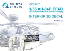 Quinta Studio 1/35 AH-64D Extended forward avionics bays 3D-Interior (Meng) picture