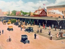 Hot Springs, Arkansas art print Rock Island Line, by Margaret Kipp picture