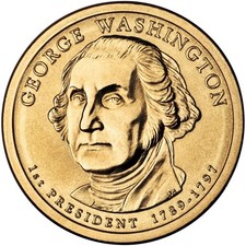 2007 D George Washington Uncirculated Presidential Golden Dollar 1st Coin in Set picture