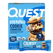Quest Overload 20g Protein Bar Cookie Commotion Flavor High Protein Gluten Free picture
