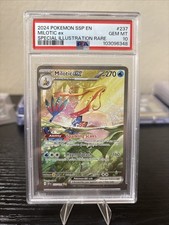 2024 POKEMON SSP EN-SURGING SPARKS SPECIAL ILLUSTRATION RARE MILOTIC EX PSA 10 picture