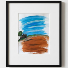 EMBRY Original Abstract 11x14 Landscape Acrylic Painting 