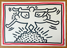 Keith Haring original drawing Foundation Seals 1989 picture