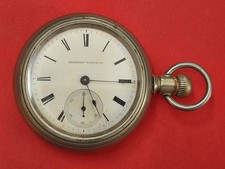1895 Hampden Watch Co Lever Set Pocket Watch 18s 7j Grade 21 picture