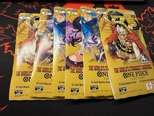 LOT Of 6 One Piece TCG World's Strongest Warriors OP-17 Booster Blisters 🔥 picture