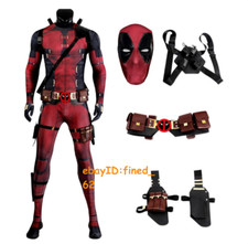 Deadpool 3 Jumpsuit Cosplay Outfits Wade Wilson Costume Accessories Halloween picture