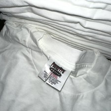VTG Oneita XL Blank White T Shirt 90s Basic Rap Single Stitch ONE TEE LOT AVAIL picture
