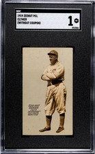 1919 ZEE-NUT BILL CLYMER NNO POOR ZEENUT SGC 1 BASEBALL SEATTLE PURPLE SOX picture