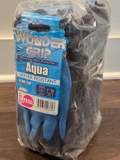 Wonder Grip WG-318 Aqua Size 11/XXL Water Resistant Gloves NEW 12 Pair 1 Dozen picture