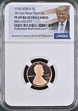 1776-2026 S Lincoln Shield Penny 1C NGC PF69 RD Ultra Cameo Trump Label IN Hand picture