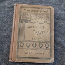 Antique GULLIVER'S TRAVELS hardcover 1886 Edition  picture