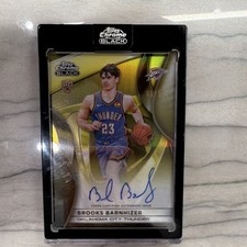 2025-26 Topps Chrome BLACK Brooks Barnhizer Rookie Autograph picture