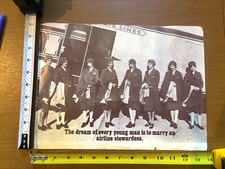 Vintage 1930s-1950s Airline Stewardesses Photo Print-10x 13 picture