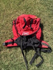 MARLBORO GEAR BACKPACK  90S VTG RED BLACK LARGE HIKING CAMPING RUCKSACK BAG picture