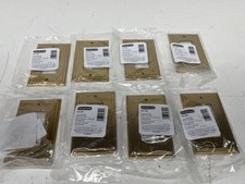 LOT OF 8 Amerock Gold 1-Gang Decorator/Rocker Wall Plate (1-Pack) picture