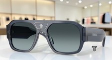 VERSACE VE4508U 5538V1 Transparent Dark Blue Gradient Grey 56mm Men's Sunglasses picture