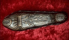 Fisk Crane and Breed Fisk Coffin Casket Rare Antique picture