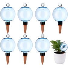 LOYIM 8 Pack 17 oz Self Watering Globes for Plants with Covers, Blue picture