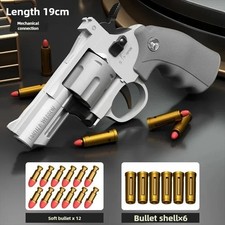 Magnum ZP-5 357 Alloy Revolver Soft Bullet Toy Gun Repeating Pistol Toy Gift picture
