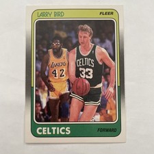 Fleer 1988 Larry Bird Boston Celtics Base Set Basketball Card #9 of 132 picture