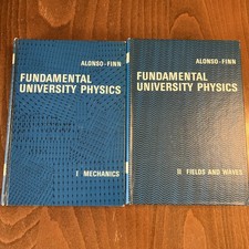 Alonso Finn Fundamental University Physics Vol I II Mechanics Fields Waves 1967 picture