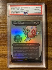 MTG🐌GARY, THE SNAIL (Toxrill, the Corrosive)🌈 FOIL🐌SLD PSA 10 MYTHIC Creature picture