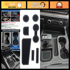 7PCS Gray Console Liners for 2023-2026 Chevy Silverado/GMC Sierra 1500, Non-Slip picture
