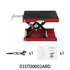 Vevor Motorcycle Scissor Jack Lift 1100 Lbs Wide Deck Hoist Stand Fits Atvs Bike picture