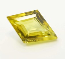 Natural Fancy Cut 30 Ct Flawless Ceylon Yellow Sapphire Rare Loose Gemstone picture