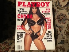 VINTAGE PLAYBOY MAGAZINE NOVEMBER 2000 WWF CHYNA , EXCELLENT picture
