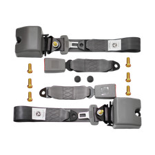 2 Sets Retractable 3‑Point Gray Safety Seat Belt For Chevrolet Malibu picture