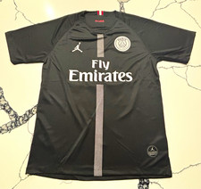Jordan Paris Saint-Germain PSG Neymar Jr #10 Black Soccer Jersey Size L picture