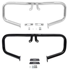Black/Chrome Chopped Engine Guard Highway Crash Bar Fit For Harley Touring 14-24 picture