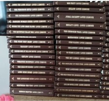 LOUIS L'AMOUR LEATHERETTE BOOKS - YOU PICK YOUR TITLES - DROP DOWN MENU - picture