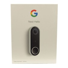 GOOGLE NEST Black HELLO VIDEO DOORBELL Wired NC5100US NEW SEALED picture
