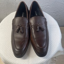 Alfani Declan Loafer Mens 12M Brown Leather Tassels Dress Shoes Money Casual picture